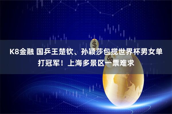 K8金融 国乒王楚钦、孙颖莎包揽世界杯男女单打冠军！上海多景区一票难求